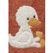 Terry Cloth Bib with Snap Fastener & Duck Appliqu | Edda Lou - International Shipping - Buy Online on SooperMarket.com