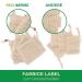 True Nature Sisal Soap Bags Set (4 Pack) - Laboratory Tested Comparison Winner for Solid Shampoo & Natural Soaps - Extra Large with Colored Labels - Buy Online on SooperMarket.com