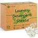 Laundry Detergent Sheets 200 Sheets Fresh Linen Scent - Eco-Friendly Hypoallergenic Plastic-Free LiquidLess Clothes Washing Detergent Supplies for Save Space Travel Camping