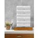 LUXURY LANE LINEN 6 Pc Cotton Hand Towel Set - Super Absorbent & Ultra Soft - Premium Hotel Quality - White - Buy Online on SooperMarket.com