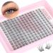 Wispy Cluster Lashes 180Pcs 9-12MM | Natural Individual C Curl Eyelash Clusters | Super Thin Band Wispy Lash Extensions - Buy Online on SooperMarket.com