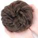Maroon Bun Extensions - Thick Updo Hairpiece for Wavy Curly Hair - 45g Brown - Buy Online on SooperMarket.com