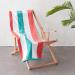 Amazon Basics Oversized Premium Cotton Beach Towel 2-Pack - Coral/Turquoise Pop Stripe - 36 x 72 - Extra Large Towels - Buy Online on SooperMarket.com