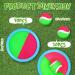 Vinsot Kids Toss and Catch Game Set - 40 Paddles, 20 Balls - Outdoor Beach Sports Game for Kids and Adults - Pink Green Blue - Buy Online on SooperMarket.com