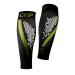 CEP - Nighttech Calf Sleeve 2.0 reflective women leg gums socks for exact calf compression made by medi size.LV women black / green