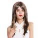 WIG ME UP GFW2274-8H124 Women's Long Straight Wig with Bangs - Brown & Blonde Highlights | International Shipping - Buy Online on SooperMarket.com