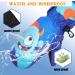 FAYHIJUN Waterproof Kids Mittens - Thermal Fleece Lined PU Palm Gloves for Boys Girls Age 7-9 - Ideal for Skiing, Snowboarding, Cycling - Blue - Buy Online on SooperMarket.com