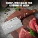 Handmade Drahcenader Damast Hunting & Chef Knife - VG10 Steel Wooden Handle PU Leather Sheath | Outdoor Camping Gear - Buy Online on SooperMarket.com