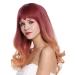 WIG ME UP MS1733-1344R716 Women's Long Bangs Wig - Straight Curly Balayage Purple Orange Blonde - International Shipping Available - Buy Online on SooperMarket.com