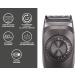 BEPER 40.332 Rechargeable Beard Shaper with Stainless Steel Blades - 20 Lengths, USB Charging - Black - Buy Online on SooperMarket.com