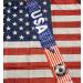USA Soccer Scarf & Flag Set with Bracelet - Patriotic Red, White, and Blue Kit - Buy Online on SooperMarket.com
