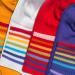 RAFRAY Rainbow Striped Sports Socks - Colorful Cotton Sneaker Socks Gift Box (4 Pairs Size 36-40) - Shop Internationally! - Buy Online on SooperMarket.com