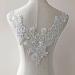 V-Neck Lace Applique Collar Patch for Wedding Dress - Floral Embroidery Trim for Gowns and Costumes - Buy Online on SooperMarket.com