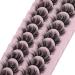 WiWoseo 10 Pairs Natural Faux Mink 3D False Eyelashes - Wispy & Fluffy - Buy Online on SooperMarket.com