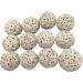 Mandarin Bird Toys Assorted Sola Bird Toys by M&M - Air Dried Natural Shredding Foot Toys, Lots of Part Sizes Small Sola Balls Pack (12)