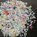 3D Nail Charms 500PCS Multi Styles Butterfly Bowknot Flower Heart Pearls Bear Nail Rhinestones Charms Resin Nail Charms for Nail Art Design Decoration DIY Crafts Jewelry Accessories