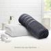 Jumbo Bath Sheets Towels 35x70 - 2-Pack, 100% Cotton, Extra Large Absorbent Towel Set - Gray & White - Buy Online on SooperMarket.com