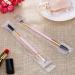 Frienda 3 Pack Eyebrow Brush & Spoolie Set - Double Handle Angled Brush and Comb for Brow Powders, Waxes, Gels - Pink - Buy Online on SooperMarket.com