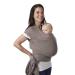 Boba Wrap Baby Carrier - Original Stretchy Infant Sling, Perfect for Newborn Babies and Children up to 35 lbs (Grey) Grey Wrap