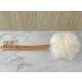 Exfoliating Shower Loofah Body & Back Scrubber with Long Wooden Handle - 2 Pack White - Men & Women - Bath Brush On a Stick - Easy Reach Lotion Applicator - Buy Online on SooperMarket.com