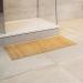 Buy DE-COmmerce Bamboo Bath Mat Set of 3 - Non-Slip Wooden Rug for Bathroom in Nature Color - Buy Online on SooperMarket.com
