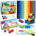 Coogam math cubes manipulative number countal blocks with Activity Snap Linking Cube Math Construction Toy Gift for learning in the preschool kindergarten