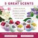 Fathers Day Gift: 10 Oversized Bath Bombs with Shea & Coco Butter, Dry Flower Petals, Multiple Fragrances - Rich Spa Bath Set in Cute Tub - Perfect Birthday Gift for Women and Men - Buy Online on SooperMarket.com