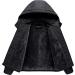 CREATMO US Boy's Waterproof Ski Jacket | Warm Winter Fleece Snow Coat 8-9 Years | Windproof Snowboarding Rain Jacket in Black - Buy Online on SooperMarket.com