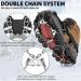 Miracol 23/24-Spikes Stainless Steel Ice Cleats for Men and Women - Anti-Slip Traction Grips for Snow Shoe, Ski, Fishing, Climbing - Black X-Large - Buy Online on SooperMarket.com