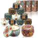 Vetour 8PCs Soy Wax Fragrance Candles - Aromatherapy Orange Lemon Vanilla Rose - 30 Hour Burn Time - Perfect Gift for Women Girls Parties & Birthdays - Retro Bohemian Style - Buy Online on SooperMarket.com