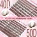 Buy Goddvenus Brown Eyelash Clusters - 320pcs Fluffy DIY Individual Lashes for Natural Wispy Look | 40D 50D D Curl Extensions - International Shipping Available - Buy Online on SooperMarket.com