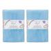 New (2 Pack) Curly Girl Curly Hair Plopping Towel Large Microfiber 22 x 39 Super Absorbent (Sky Blue)