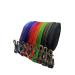Drag line dog linen 1m-40m/20mm wide/for medium and large dogs with/without hand loop tracking leash/practice leash (3m without hand loop black-neon-green rubberized) 3m without hand loop black and-green rubberized
