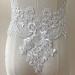 V-Neck Lace Applique Collar Patch for Wedding Dress - Floral Embroidery Trim for Gowns and Costumes - Buy Online on SooperMarket.com