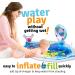 Splashin'kids Inflatable Tummy Time Water Mat with Mirror & Rattles for Infants & Toddlers - Fun Activity Center for Baby Stimulation & Growth - Buy Online on SooperMarket.com