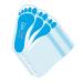 60 Pairs(120feets) Spray Tan Feet Pads For Sunless Spray Tanning in Blue
