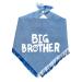Everything Tailed Blue Big Brother Dog Bandana for Pregnancy Announcement, Pet Photo Prop, Handkerchief and/or Scarf for Dog, Fits Medium to Large Dogs
