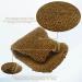 2 Pack Natural Vegetable Fiber Exfoliating Hemp Flax Ramie Glove | Dual Sided Hand and Body Scrubber | Machine Washable | Brown - Buy Online on SooperMarket.com