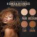 Belloccio High Definition Dark Shade Concealer 5g Jar - Conceal Imperfections, Blemishes & Dark Circles - Under Eye Makeup for Airbrush Foundation - Buy Online on SooperMarket.com