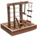 LIVIVO Natural Wooden Bird Playground Budgie Canary Ladder Swing Perch Pet Fun Small - Buy Online on SooperMarket.com