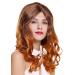 WIG ME UP SA097-6TW8 Long Curly Ombre Brown Red Mix Wig for Ladies - Stylish & Versatile Hairpiece - Buy Online on SooperMarket.com