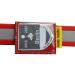 Bag for dog brands 30x40mm nappa leather 6 colors up to 30 mm collar width 2 inner compartments address cards reference label Velcro fastener additional fuse waterproof (red)