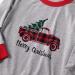 IFFEI Christmas Family Matching Pajamas Set | Xmas Letter Print Tops Plaid Pants Sleepwear | Women Men Kids Baby Pet | Grey/Truck - Buy Online on SooperMarket.com