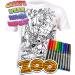 Splat Planet Color in Zoo T-Shirt | 10 Non-Toxic Washable Magic Pens | White 7-8 Years - Buy Online on SooperMarket.com