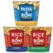 PASTA RONI Quaker Rice a Roni Cups Individual Cup, 3-Flavor Variety Pack, 2.25 Oz, 12 count (Pack of 1) 3-Flavor Cups Variety Pack