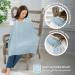 Comfy Cubs Muslin Nursing Cover - Soft & Breathable Cotton Breastfeeding Apron with Rigid Hoop - Sky Blue - Buy Online on SooperMarket.com