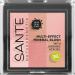Sante natural cosmetics Multi-Effect Mineral Blush 01 Coral Rouge 6 shades of color for a natural radiant glow and a fresh complexion with valuable organic extracts natural vegan 8g bronze 8 g (1 Pack)