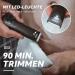 Shop Groomed Rooster Bodygroomer: Intimate & Body Razor with LED Light Shower-Proof 90 Min Duration Charging Station - Ideal for Men - Buy Online on SooperMarket.com