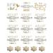 Bachelorette Bride to Be Nautical Temporary Tattoos - 100+ Gold Metallic Designs - Bride's Crew, Nauti Bride, Last Fling - Perfect for Engagement & Bachelorette Party - Waterproof & Nontoxic - Buy Online on SooperMarket.com