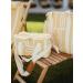 Business & Pleasure Co. Premium Vintage Yellow Striped Cooling Bag | Perfect for Beach Days & Picnics | Keeps Food Fresh & Drinks Cold - 14L Insulated Lunch Bag - Buy Online on SooperMarket.com